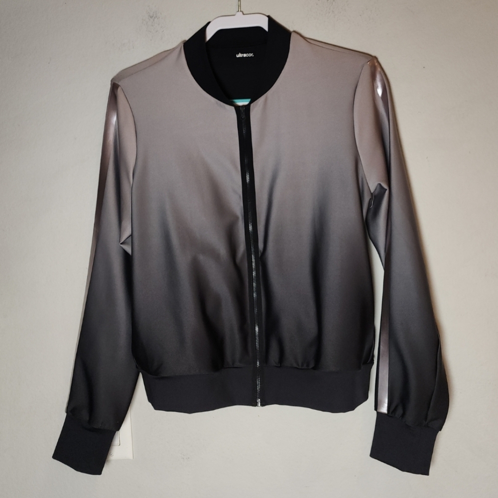 Ultracor Air Jacket Full Zip Grey Taupe‎ Ombre Sustainable Size Small Relaxed